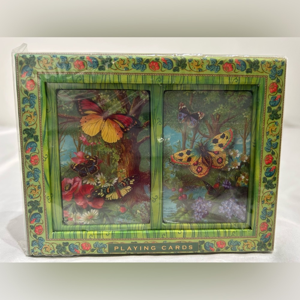 Punch studio playing cards. Butterfly Forest. Game.